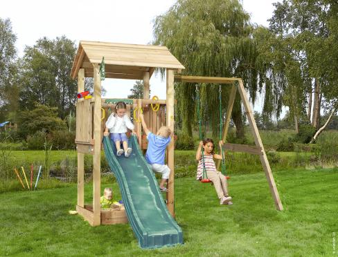 Jungle Casa | Aire de jeux en bois avec balançoire
