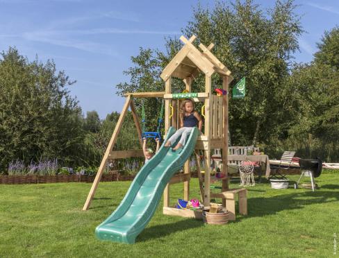 Jungle Totem | Aire de jeux en bois avec balançoire