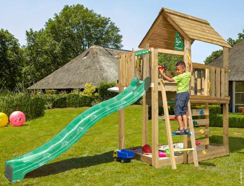 Jungle Cubby | Spielturm aus Holz mit Rutsche