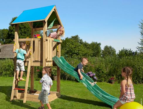 Jungle Castle | Aire de jeux en bois avec toboggan