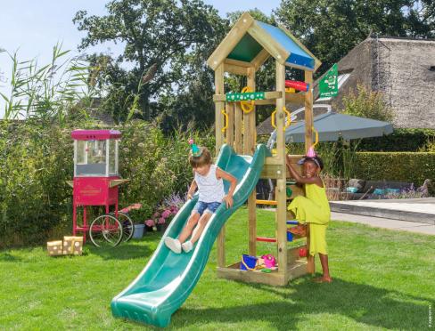 Jungle Patio | Spielturm aus Holz mit Rutsche