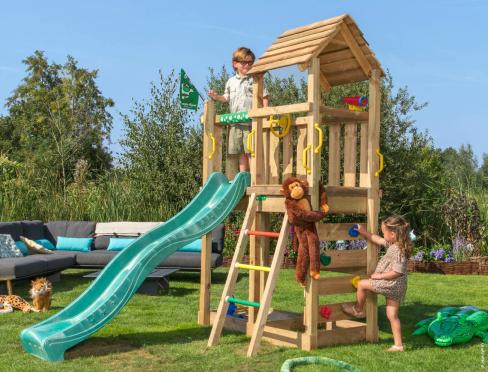 Jungle Safari | Aire de jeux en bois avec toboggan