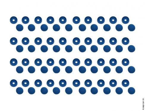 Bolt Cap Set (40x)- Blau