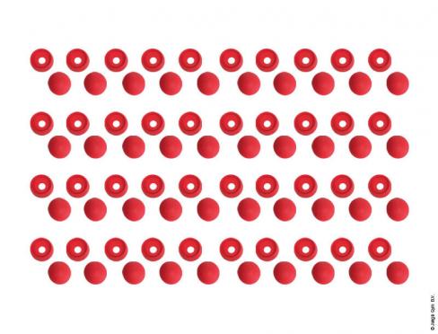 Bolt Cap Set (40x)- Rot